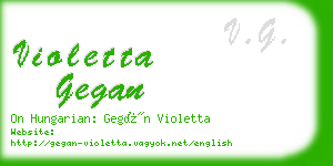 violetta gegan business card